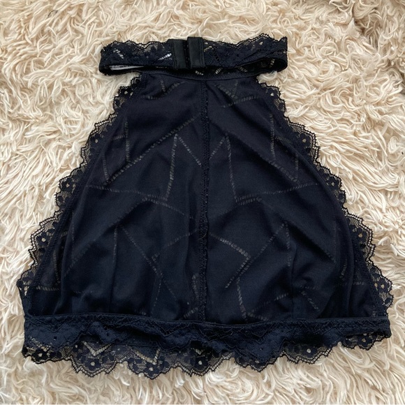 Intimately Free People Black Moonstruck High Neck Halter Bralette - Picture 7 of 12